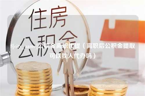 广西公积金离职代提（离职后公积金提取可以找人代办吗）